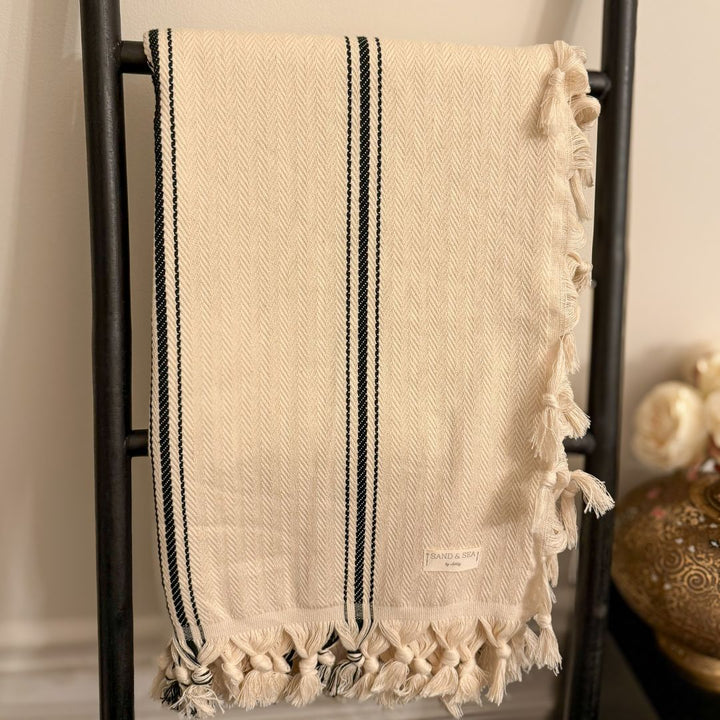 Harvest Coast Farmhouse Throw Blanket on latter