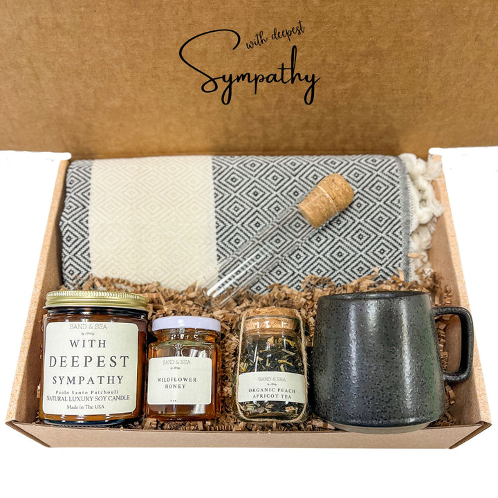 Sympathy Basket with Blanket | Gift for Someone Who Lost a Loved One
