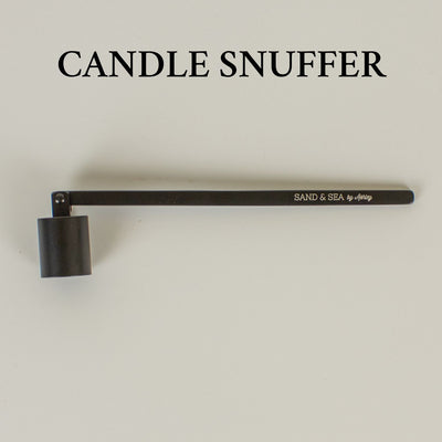 Candle Care Kits with Candle Snuffer, Wick Trimmer, Wick Dipper and Plate - 4 Pieces - Black