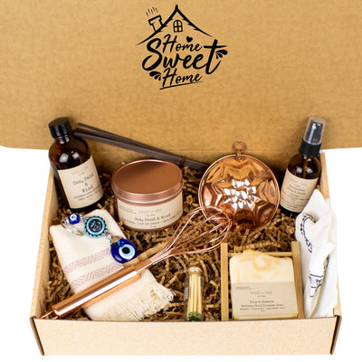 Home Sweet Home: Deluxe Housewarming Gift Basket for Couples, Friends, and Women - Unique New Home Gift Ideas for the Perfect House-Warming Experience