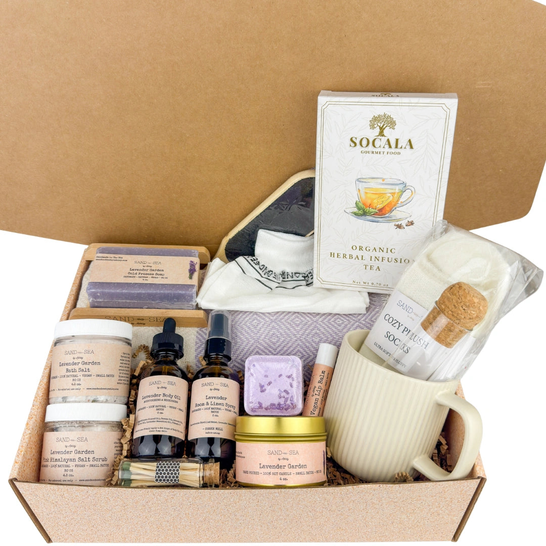 TANAMERA ORKED WEEKEND SPA セット Lavender Garden Complete Spa Retreat Gift Box – Sand & Sea by Ashley