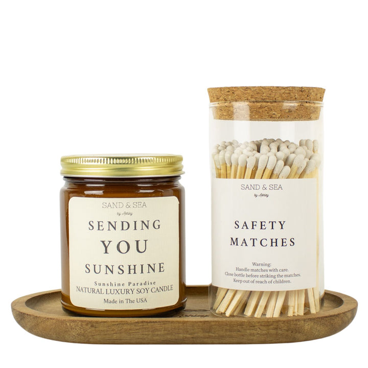 Sending You Sunshine Candle Gift Sets for Her