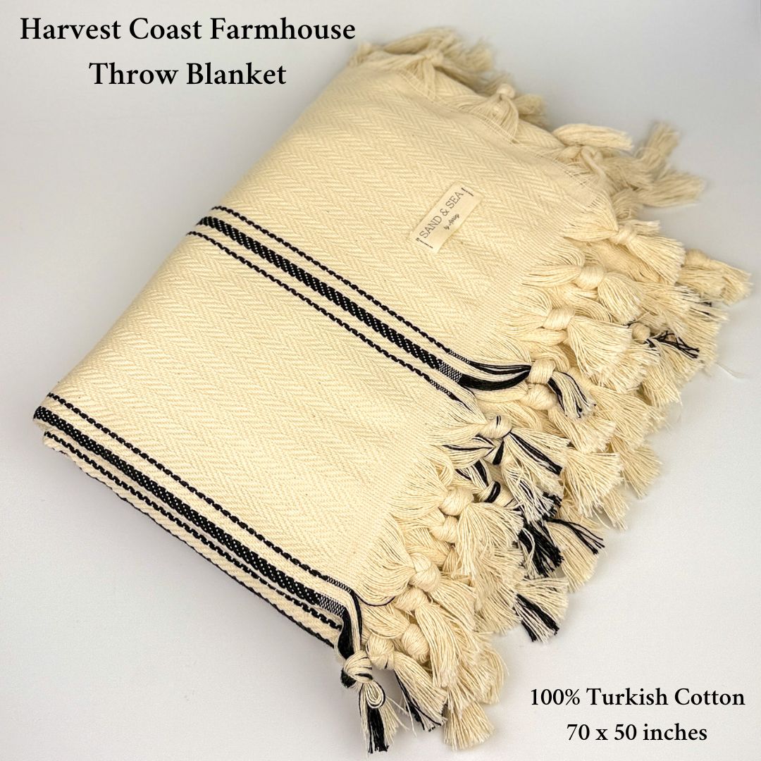 Harvest_Coast_Farmhouse_Throw_Blanket_decription Sand and Sea by Ashley