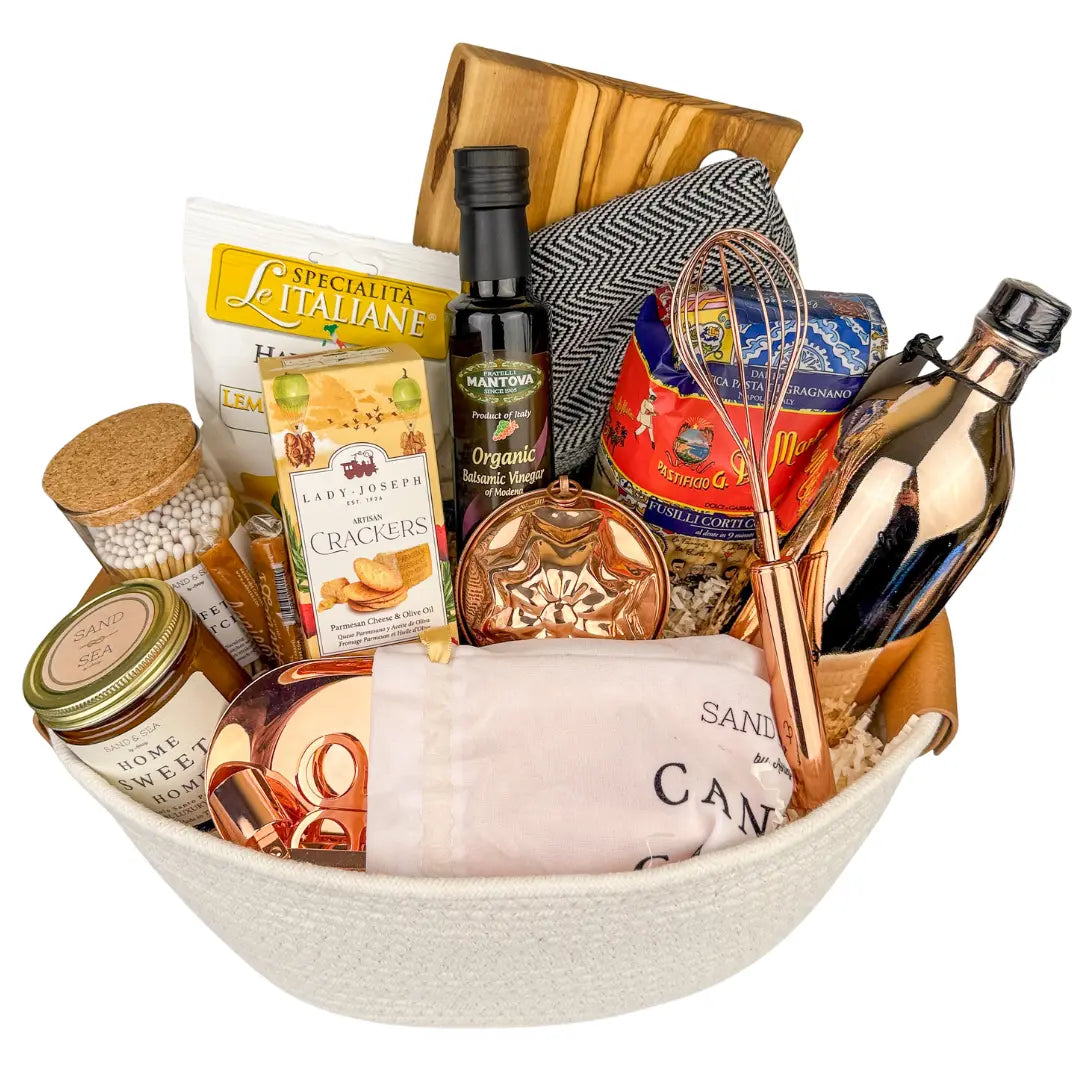 Realtor closing gift basket with 13 full-size luxury items Sand & Sea by Ashley
