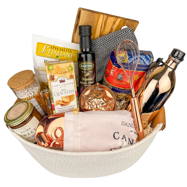 Realtor closing gift basket with 13 full-size luxury items Sand & Sea by Ashley