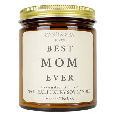 Best Mom Ever Candle with Safety Matches - Lavender Scented Candles - Mothers Day Gifts