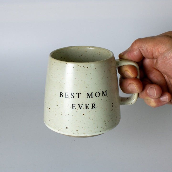 Best Mom Ever Japanese Style Handmade Stoneware 12 oz Coffee Mug