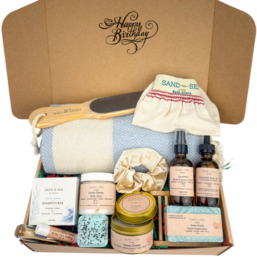 Luxury Birthday Gifts for Women | Stress Relief Spa Gift Baskets | Ocean Dream Scent