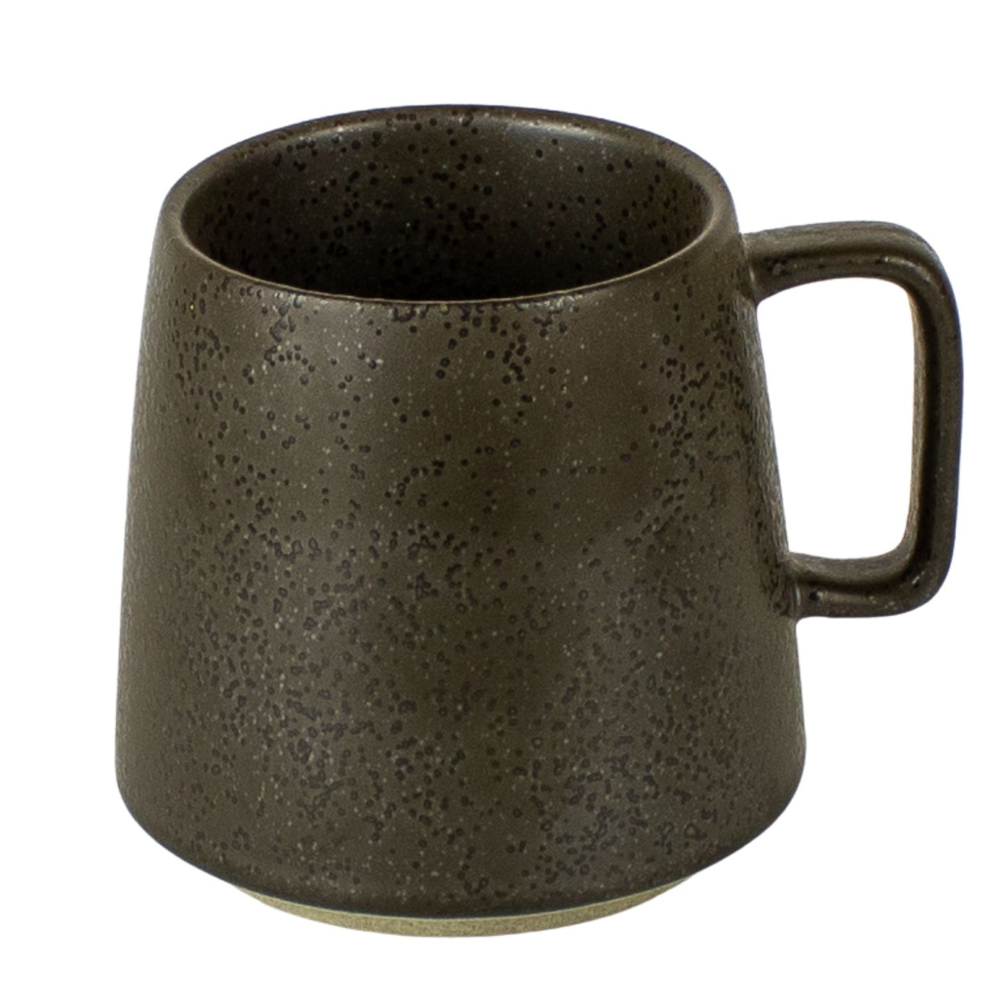 Japanese Style Handmade Stoneware 12 oz Mug Black