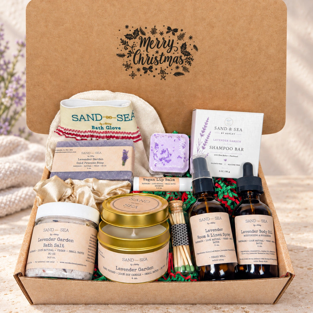 Christmas Spa Gift Baskets | Luxury Lavender Holiday Set