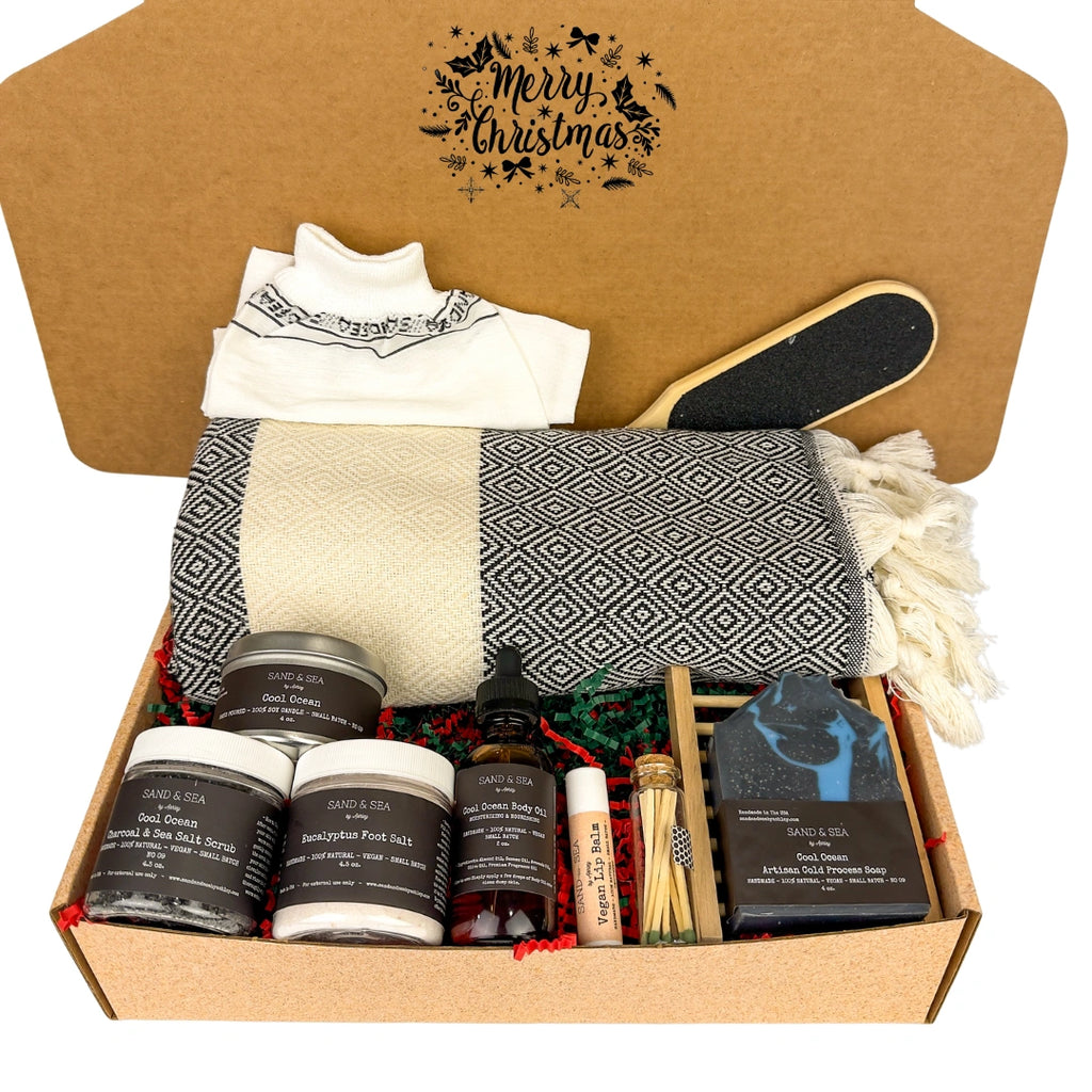 Christmas Spa Gift Set for Him - Luxurious Relaxation Gift Basket