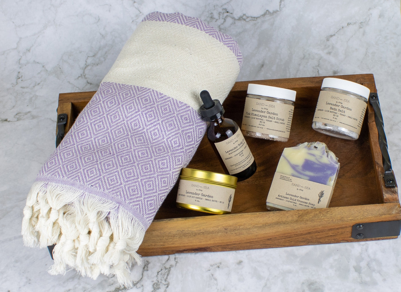 handmade-spa-gift-set-box-basket-with-turkish-beach-towel-lavender-garden-sand-and-sea-by-ashley