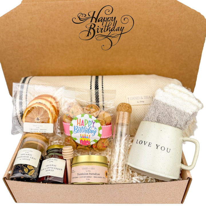 Happy Birthday Gift Basket with Blanket | Extra Special Gift Box