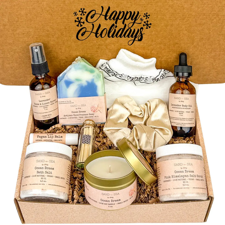 Happy Holidays Spa Gift Box for Her
