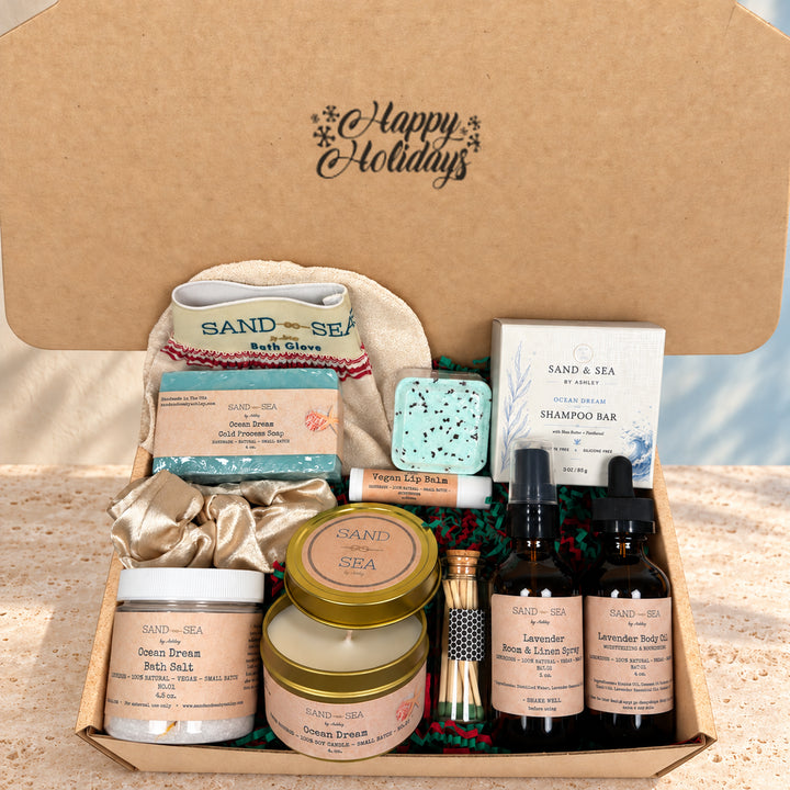 Happy Holidays Spa Gift Box for Her