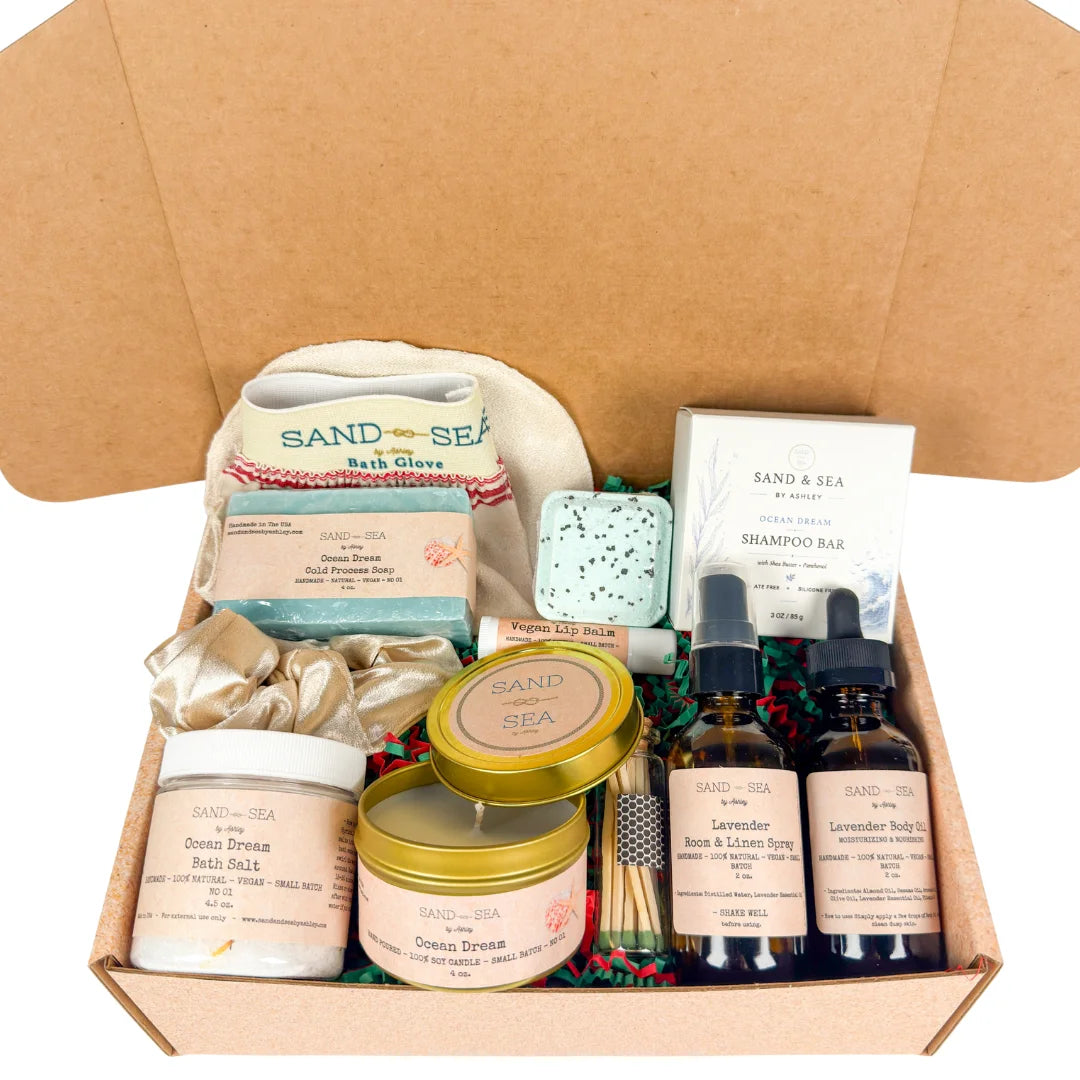 Luxury Spa Gift Set | Ocean Dream Pampering Spa Gift Baskets for Mom, Sister, Friend