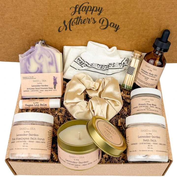 Mother's Day Gifts - Aromatherapy Bath Spa Gift Set - Mom Gifts for Mother's Day from Daughter - Sand & Sea by Ashley