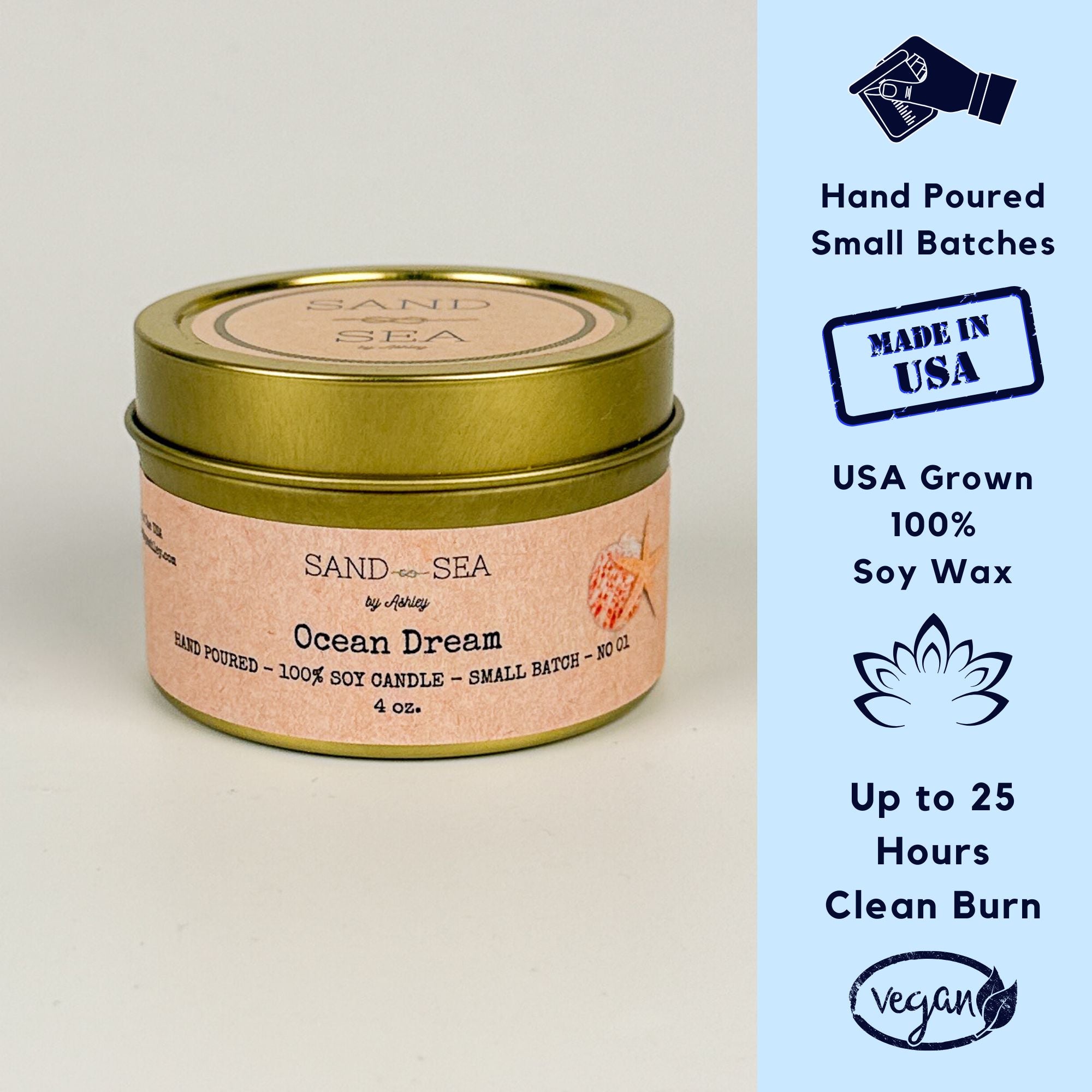 Ocean Dream Christmas Spa Gift Basket | Handmade Holiday Spa Set