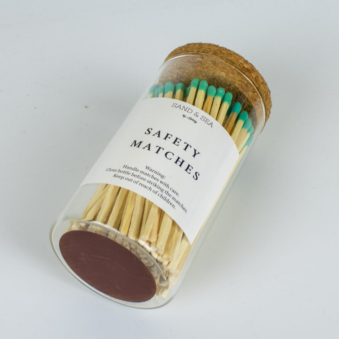 4" Safety Matches - Turquoise Tip