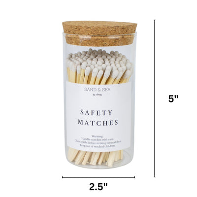 4" Safety Matches - White Tip