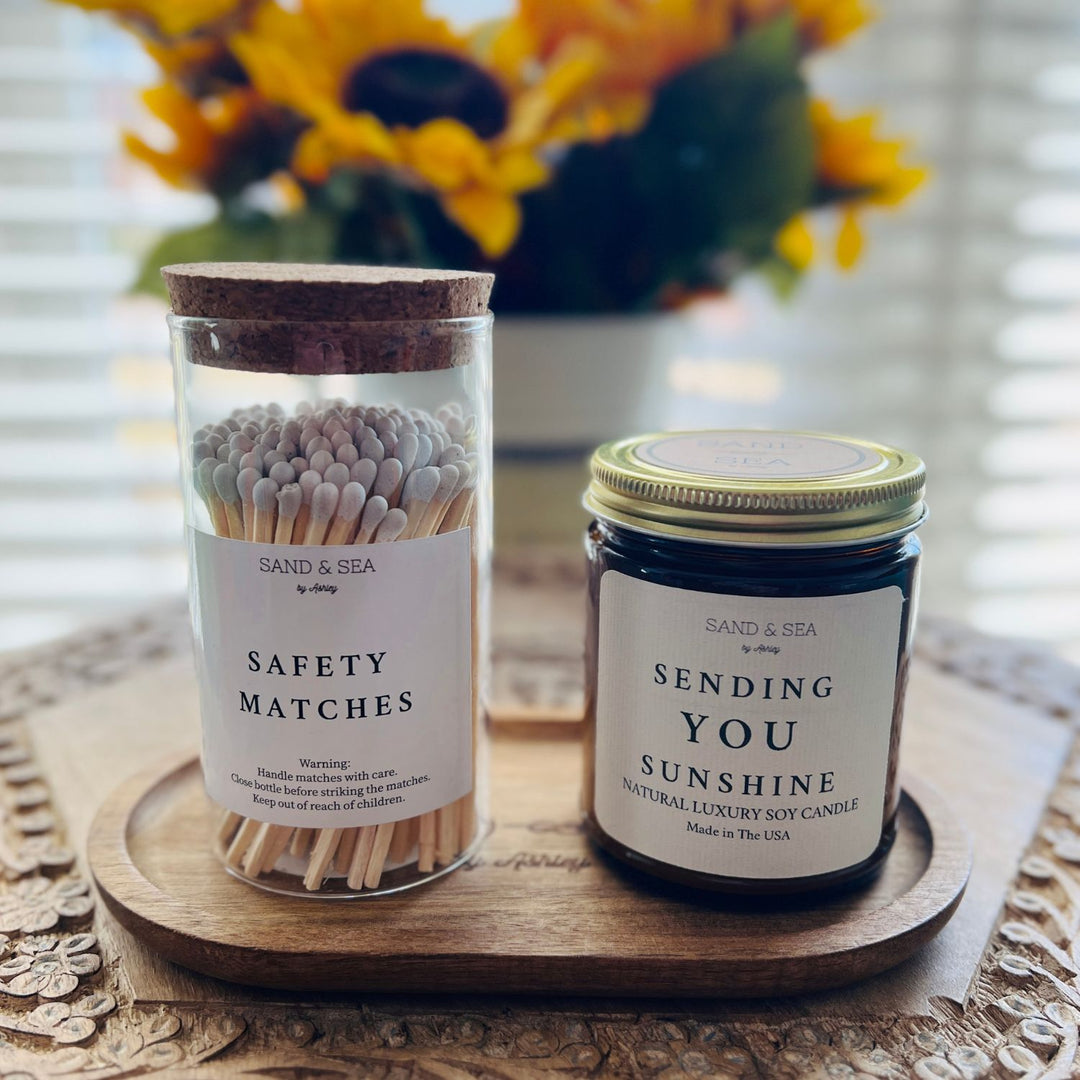 Sending You Sunshine Candle Gift Sets for Her