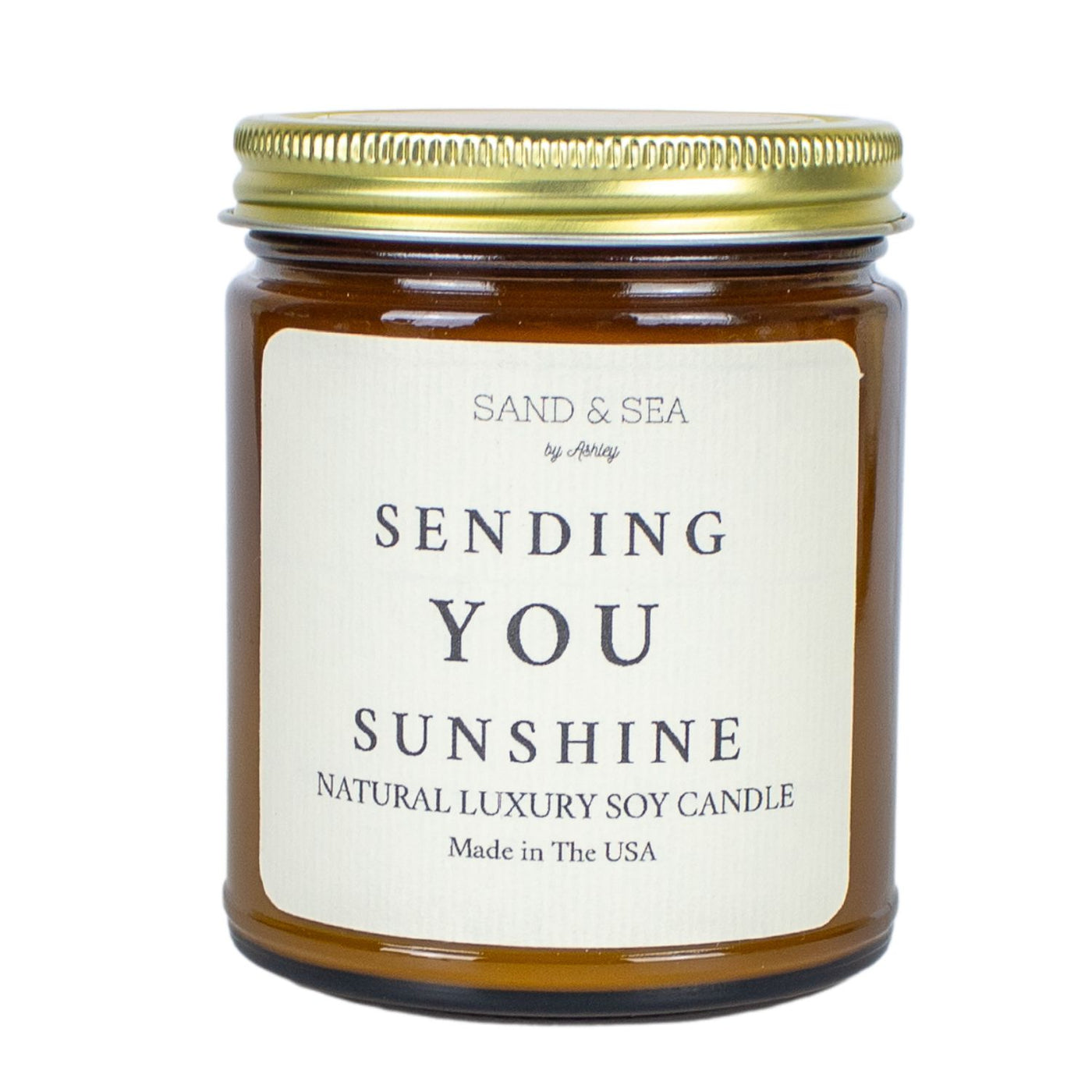 Sending You Sunshine Candle Gift Set with Luxury Safety Matches and Candle Care Kit - 6 Pieces