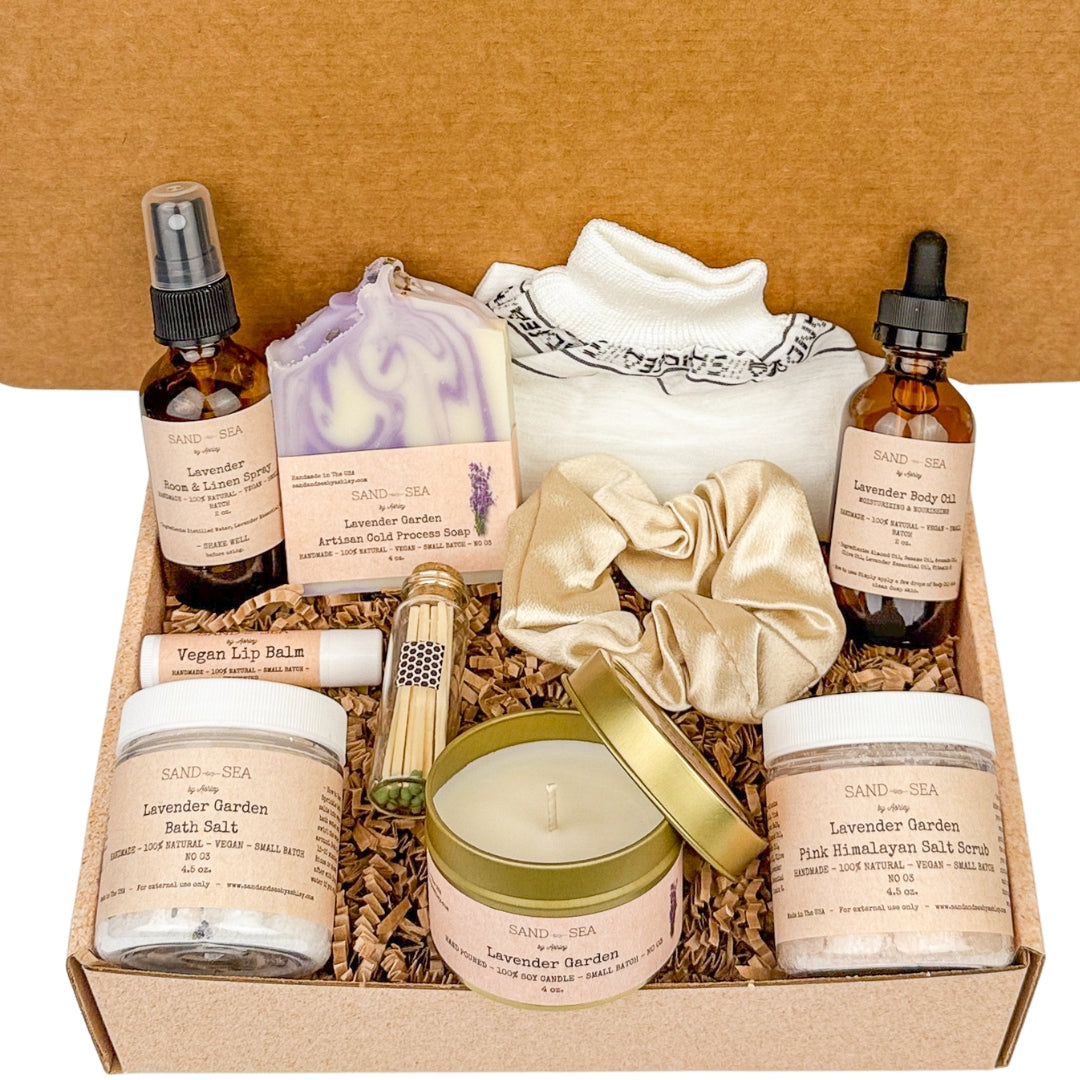 Spa Gift Basket for Women | Luxury Lavender Spa Gift Set for Her