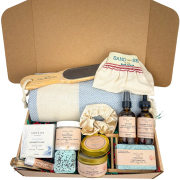 Spa Gift Baskets | Self Care Gift Box for Her | Ocean Dream Scent