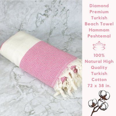 Holiday Gift Basket - Handmade Rose Petals Spa Gift Set with Turkish Towel 13 pieces