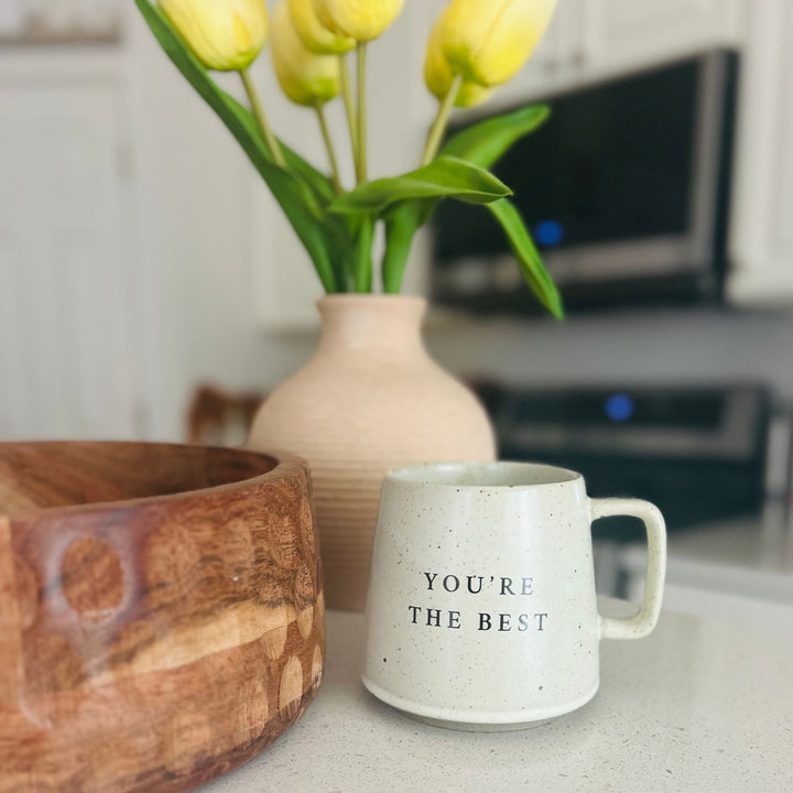 You're The Best Japanese Style Handmade Stoneware 12 oz Coffee Mug