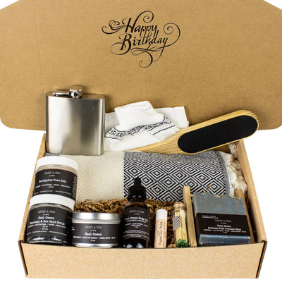 Birthday-Gift-Basket-for Men-Spa-Gift-Set-for-Him-Sand-and-Sea-by-Ashley