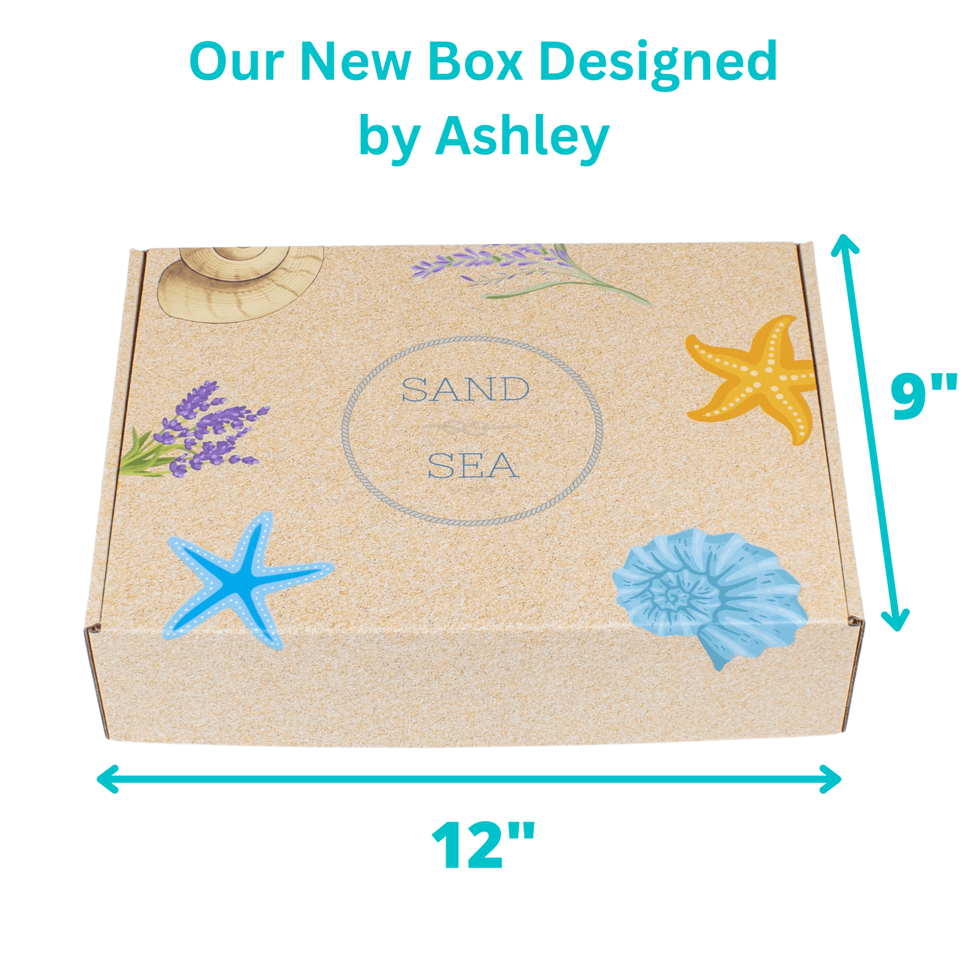 Happy Holidays Spa Gift Basket for Him - Luxurious Relaxation Gift Box for Men - Sand & Sea by Ashley