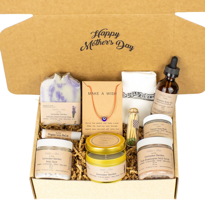 Mother's Day Gifts - Aromatherapy Bath Spa Gift Set - Mom Gifts for Mothers Day from Daughter - Sand & Sea by Ashley