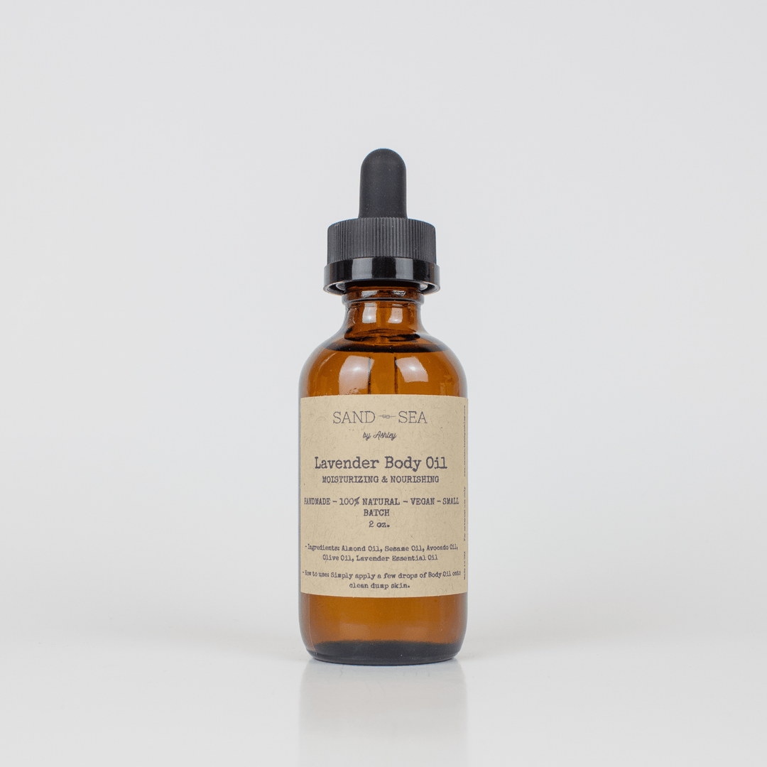 Natural Lavender Body Oil 2 oz - Sand & Sea by Ashley