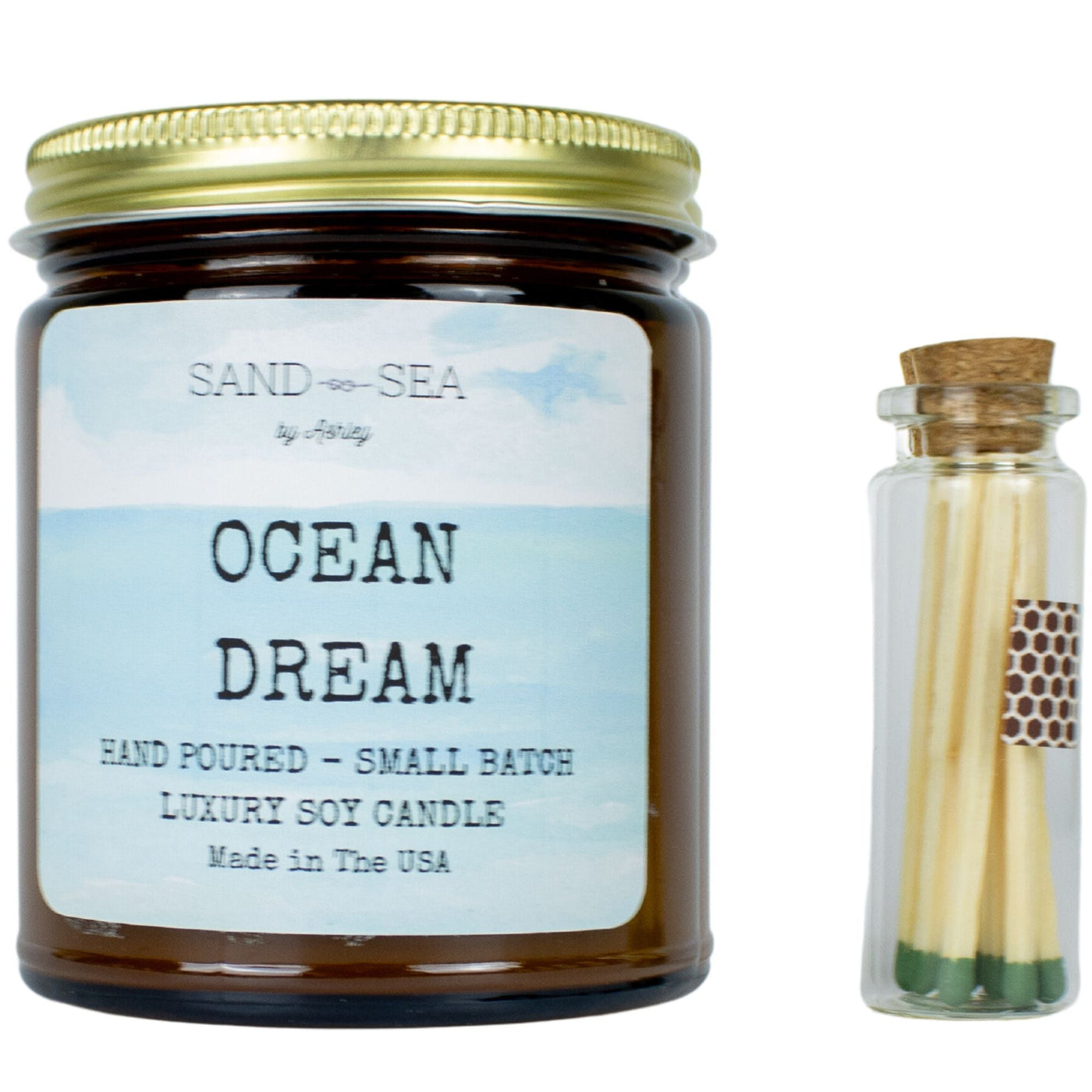 Ocean Dream - Handmade Soy Candle 8 oz - Sand & Sea by Ashley