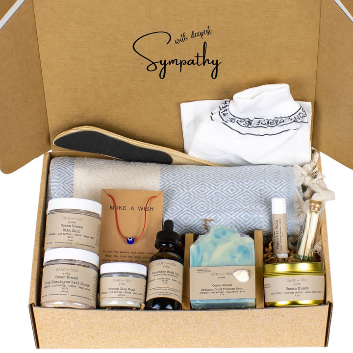 Sympathy Gift Basket for a Grieving Friend - Sand & Sea by Ashley