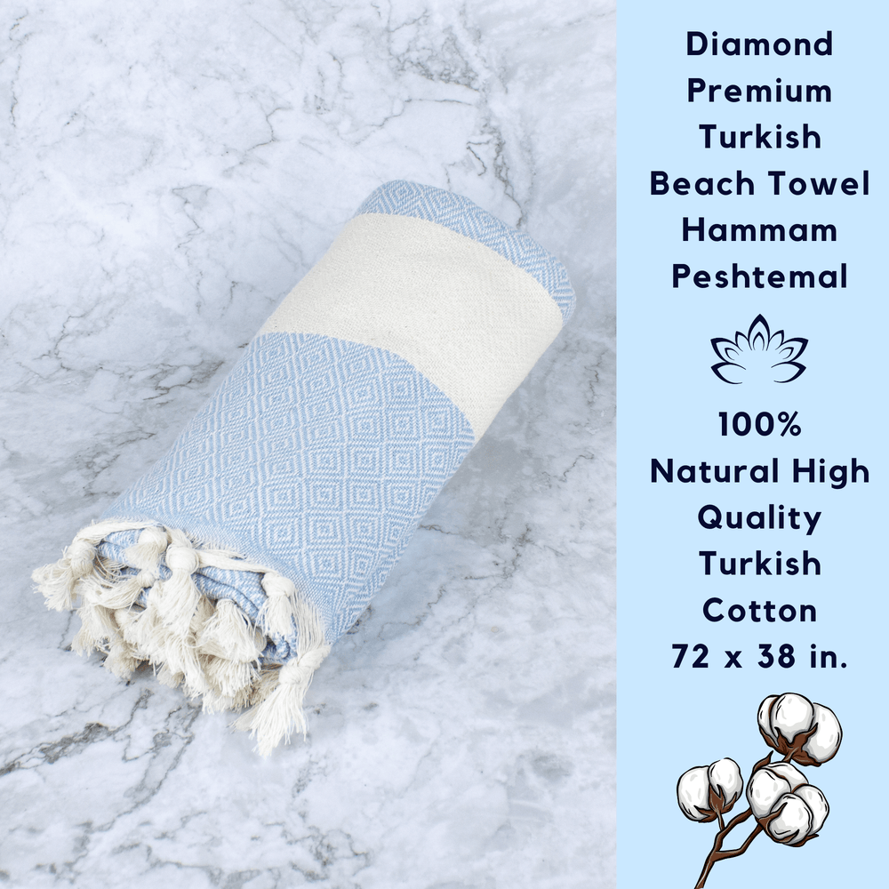 Valentine's Day Spa Gift Set for Her - Handmade Unique and Relaxing Stress Relief Spa Gift Baskets with Turkish Beach Towel - Ocean Dream 13 pieces - Sand & Sea by Ashley